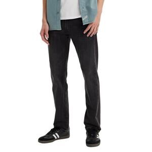 Levi’s Mens 505 Black Regular Fit Straight Leg Performance Cool Jeans Size 38x34